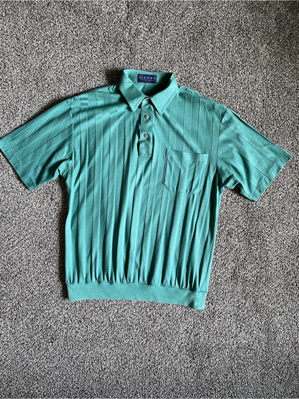 Vintage 90s Venro Green Short Sleeve Polo